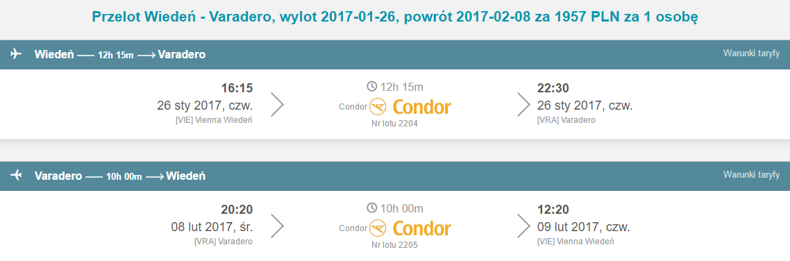 VIE-VRA-VIE 1838pln