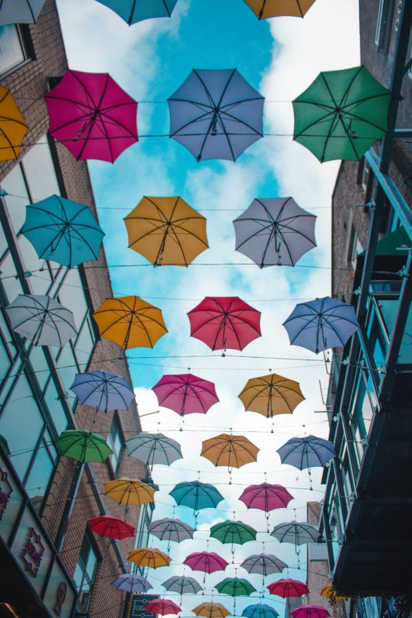 ulica parasoli w Dublinie