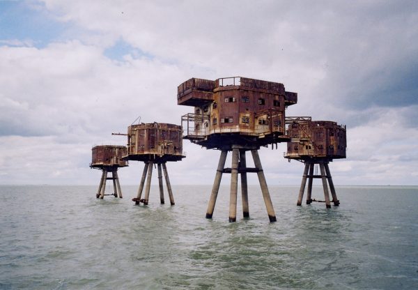 Red Sands Sea Forts. Opuszczone miejsca.