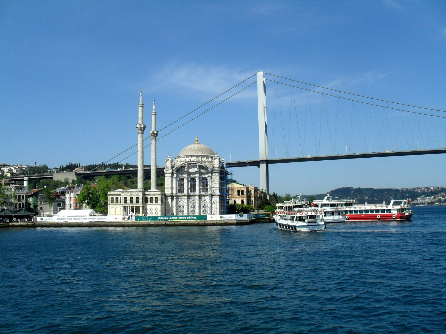 Ortaköy i Most Bosforski rejs statkiem po bosforze