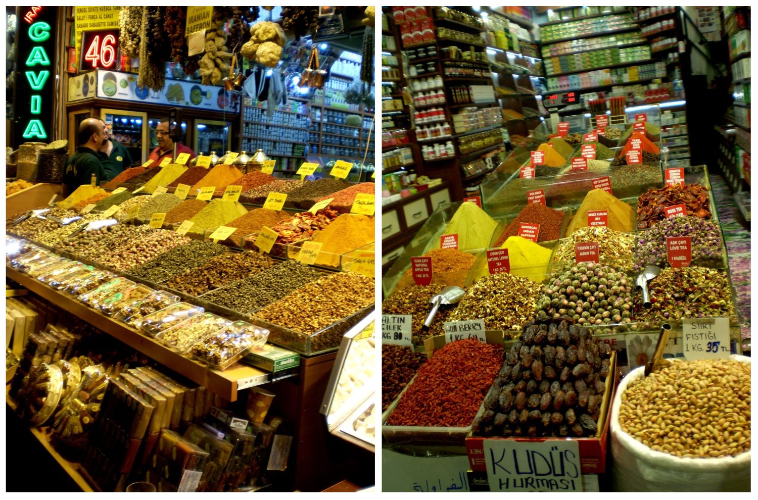 Bazar korzenny targowanie się w Turcji